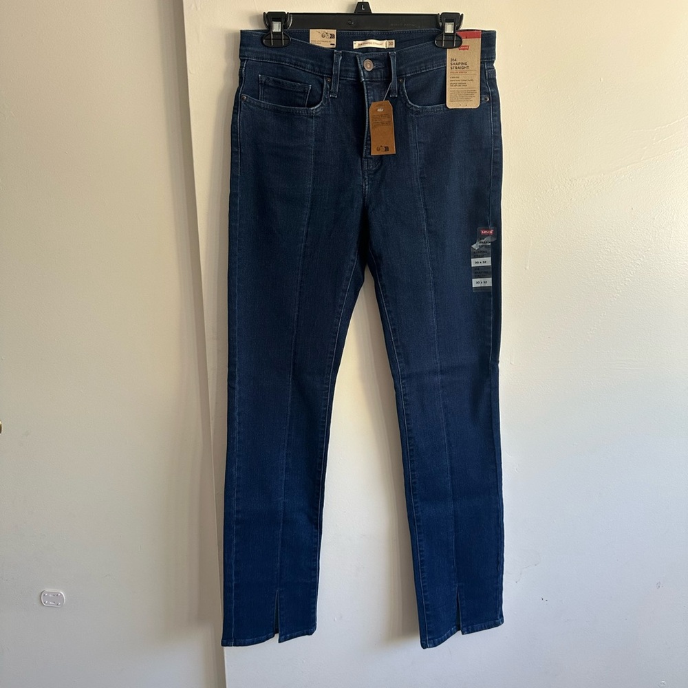 Levi's Straight Leg Women's Jeans - Dark Blue 314 Shaping Straight Jeans